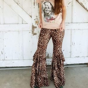 Cheetah ruffled bells